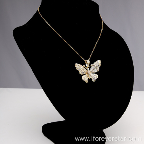 Luxury 18k gold plated necklace pendant for women